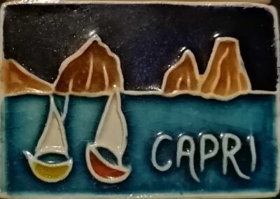 Italia 1980 circa. Portafiammiferi da Capri.