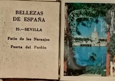 Spagna 1975 circa. Altre scatole di cerillos con monumenti di Siviglia